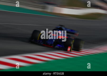 Zweiten Winter Prüfung 2019; Barcelona; Montmelo'; Stromkreis von Catalunya, 26. Februar bis 1. März 2019 Stockfoto