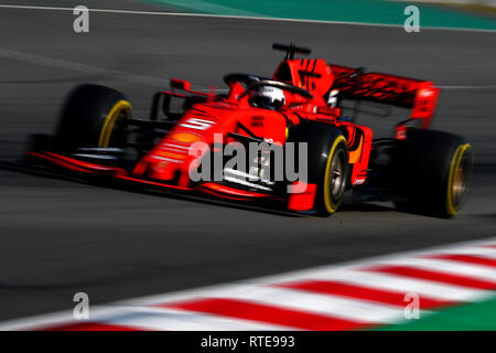 Montmelo, Spanien. 01 Mär, 2019. #05 Sebastian Vettel Scuderia Ferrari. Montmelo Barcelona 01/03/2019 Circuit de Catalunya Formel-1-Test 2019 Foto Federico Basile/Insidefoto Credit: insidefoto Srl/Alamy leben Nachrichten Stockfoto