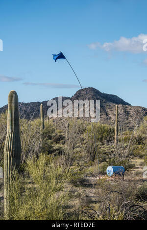 Not Wasser station für illegale Einwanderer auf Organ Pipe Cactus National Monument, auf die internationale Grenze mit Mexiko, südlich-zentralen Arizona Stockfoto