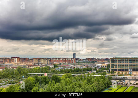 Stadtbild von Fiat Lingotto, Turin, Piemont, Italien Stockfoto