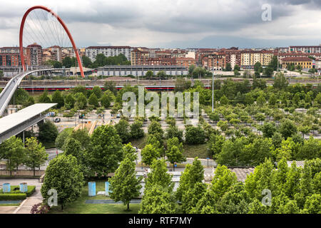 Stadtbild von Fiat Lingotto, Turin, Piemont, Italien Stockfoto