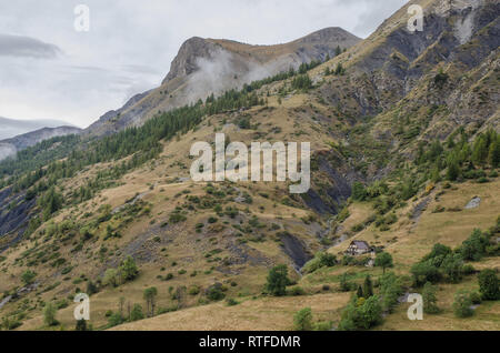 In der Nähe von Allos See in den französischen Alpen Stockfoto