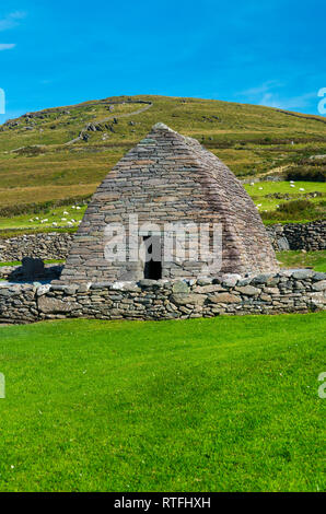 Dingle Gallarus Oratory, Dorf, der Halbinsel Dingle in der Grafschaft Kerry, Irland, Europa Stockfoto