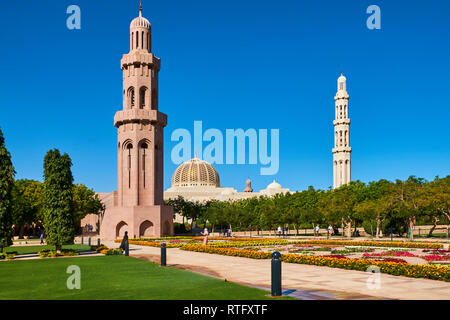 Sultant Oman, Muscat, die Sultan Qaboos Grand Mosque Stockfoto