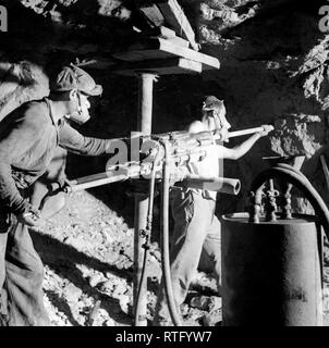 Bergbau, Montevecchio, Italien 1965 Stockfoto