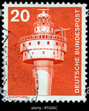 Briefmarke aus der Bundesrepublik Deutschland in der Industrie und Technik Dauerserien 1975-1982 Serie 1976 Stockfoto