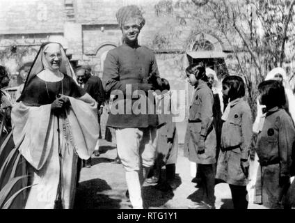 Asien, Indien, Maharaja bei einem Besuch in der Schule von ajmer, 1920-30 Stockfoto