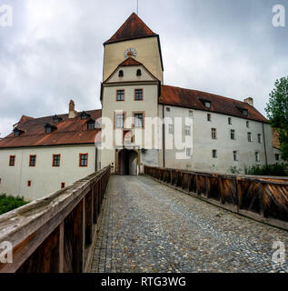 Veste Oberhaus, eine Festung hoch über der Stadt Passau, wurde im Jahr 1219 gegründet. Stockfoto