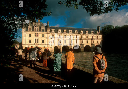 Schloss von Chenonceaux, Loiretal, Frankreich Stockfoto