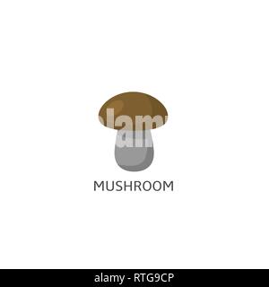 Pilz. Pilz isoliert auf weißem Hintergrund Vector Illustration Stock Vektor