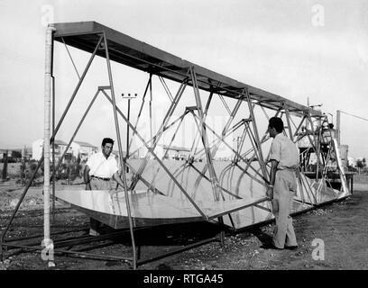 Instrument für die Nutzung von Solarenergie in Israel, 1958 Stockfoto