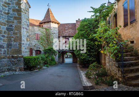 Loubressac schönsten Dörfer Frankreichs im Lot Departement in Frankreich Stockfoto