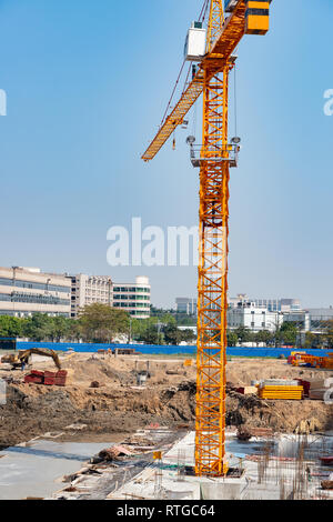 Baustelle tun base Werke vertikale Zusammensetzung Stockfoto