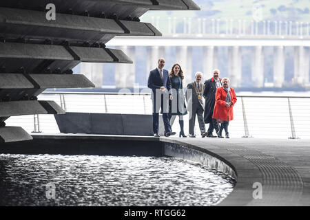 Der Herzog und die Herzogin von Cambridge offiziell geöffnet das V&A Museum in Dundee. Mit: Herzog von Cambridge, Herzogin von Cambridge, Wo: Dundee, Großbritannien Wann: 29 Jan 2019 Credit: Euan Kirsche / WANN Stockfoto