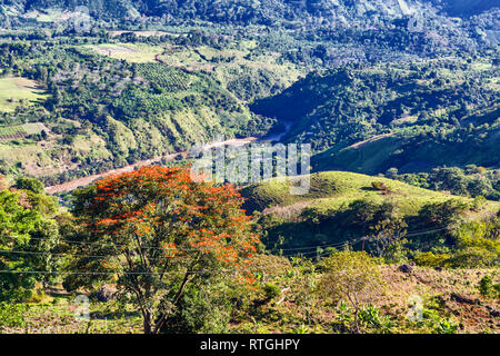 Landschaft in der Nähe von San Agustin Archäologischen Park, Kolumbien Stockfoto