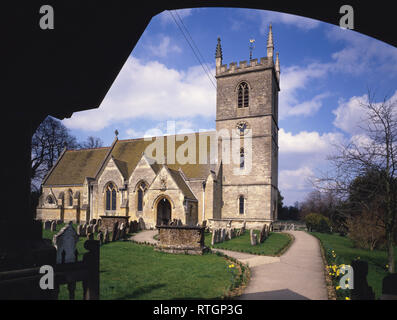 Foto muss Gutgeschrieben © Alpha Presse 040000, St. Martin Kirche in Bladon, Oxfordshire, wo Winston Churchill begraben ist Stockfoto