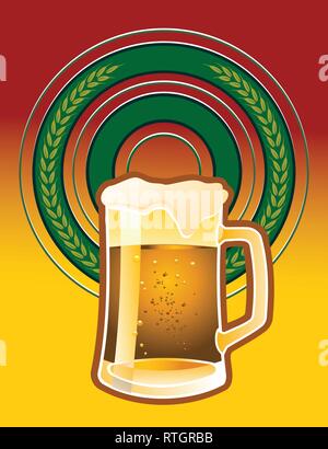 Bier-Hintergrund Stock Vektor