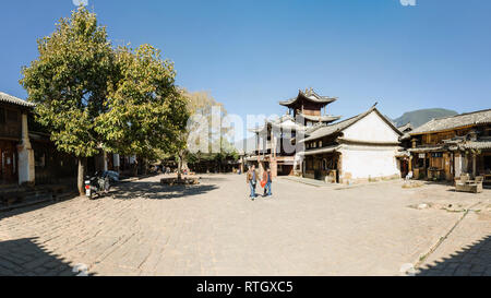 Sideng Square, Shaxi, Yunnan, China Stockfoto