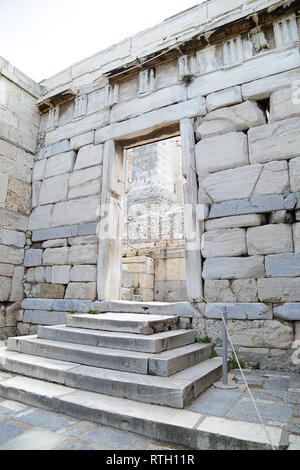 Beule Tor West Eingang der Akropolis von Athen, Griechenland. Stockfoto