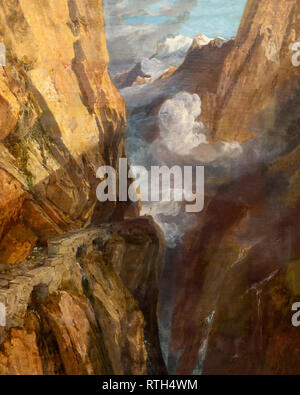 Den Pass von St. Gotthard, Schweiz, JMW Turner, ca. 1803-1804, Stockfoto