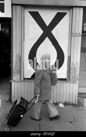 SNP Scottish National Party Logo 1979 Cathcart Glasgow. 70er Jahre. HOMER SYKES Stockfoto