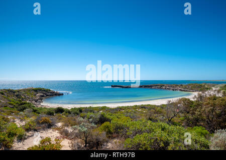 Storybook Dynamite Bucht in grün Kopf in Westaustralien Stockfoto