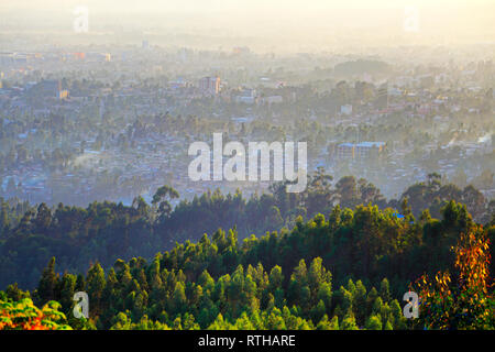 Blick vom Mount Entoto in der Nähe von Addis Abeba, Äthiopien Stockfoto