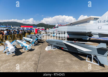 Zhuhai, Guangdong, China - November 07, 2018: Gemeinsame Fighter-17 Donner am Airshow China 2018 Stockfoto