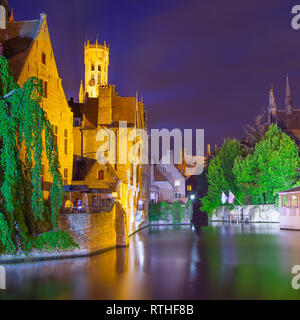 Rozenhoedkaai - Kai Rosenkranz in Brügge, Belgien Stockfoto