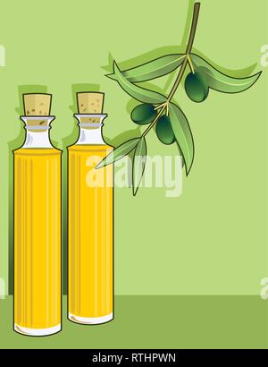 Öl Olivenöl Stock Vektor