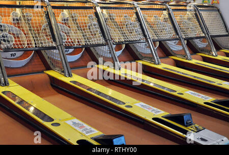 Spiel Skee Ball Stockfoto