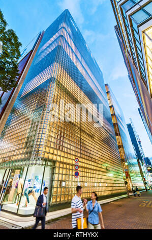 Architektur Tokyo Hermes Ginza Renzo Piano Ginza Stadtteil Japan Stockfoto