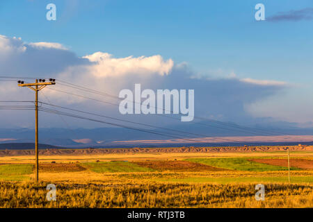 Cordillera Real, an das Departamento La Paz, Bolivien Stockfoto