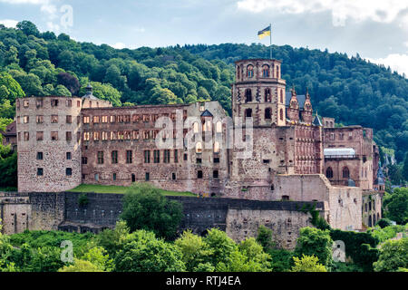 Das Heidelberger Schloss, das Heidelberger Schloss, Heidelberg, Baden-Württemberg, Deutschland Stockfoto