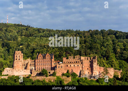 Das Heidelberger Schloss, das Heidelberger Schloss, Heidelberg, Baden-Württemberg, Deutschland Stockfoto