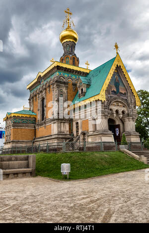 Russische Kapelle (1899), Mathildenhohe, Darmstadt, Hessen, Deutschland Stockfoto