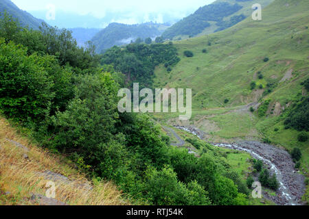 Berglandschaft, Mtiuleti, Georgia Stockfoto