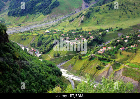 Berglandschaft, Mtiuleti, Georgia Stockfoto