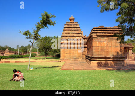 Hindu-Tempel, Aihole, Karnataka, Indien Stockfoto