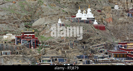 Sakya-Kloster, Shigatse Präfektur, Tibet, China Stockfoto