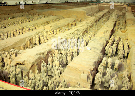 Terrakotta-Armee, Xian, Shaanxi, China Stockfoto