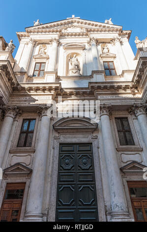 VICENZA, Italien - 29 Dezember, 2018: Die Kirche von San Gaetano Thiene, auch genannt das Teatini, ist eine religiöse Gebäude, in Vicenza Stockfoto