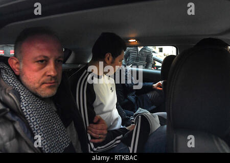 Polizei Betrieb führt zur Festnahme des Chefs der Camorra Flüchtling von Quads 14 Jahre Marco Di Lauro, der Regent von "homonym Clan. 02/03/2019 - Neapel, Italien Stockfoto