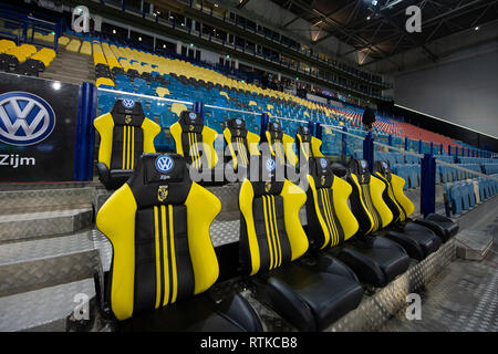 Niederlande. 2. März 2019. Arnheim, 02-03-2019, GelreDome, Saison 2018 / 2019, Eredivisie, Vitesse-NAC, Innenansicht des Stadions GelreDome Credit: Pro Schüsse/Alamy leben Nachrichten Stockfoto