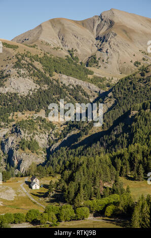 Landschaft in der Nähe von Allos See in den französischen Alpen Stockfoto