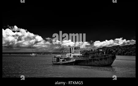 PORTO SEGURO, 22. Dezember 2018: Extramar. Angeln Anlegestelle an der Küste von Porto Seguro, im Bundesstaat Bahia, Brasilien. Stockfoto