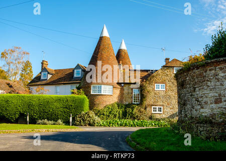 Konvertiert Oast House, High Cross Road, Ivy Hatch, Kent Stockfoto