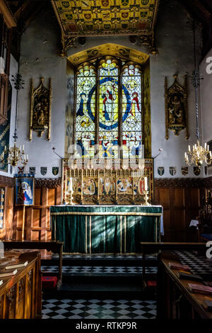 Der hl. Jungfrau Maria Kirche, High Street, Kemsing, Kent Stockfoto