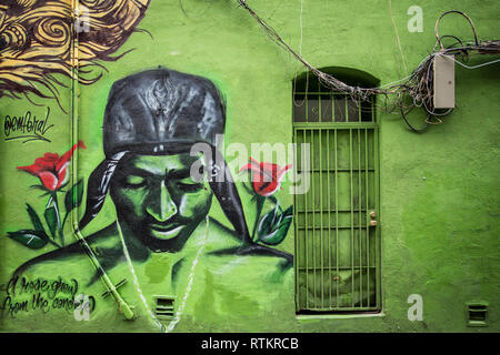 San Franciscos Chinatown Graffiti Kunst Stockfoto