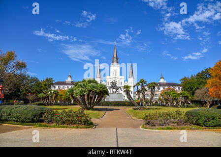 Jackson Square in New Orleans (USA) National Historic Landmark seit 1960 Stockfoto